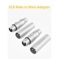 thumbnail image 1 of CableCreation [2-Pair] XLR Microphone Male to Male & XLR Female to Female 3PIN Adapter Connector Compatible Microphone,Mixer,Silver, 1 of 8