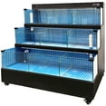 thumbnail image 5 of 60" Commercial Lobster Seafood Tank, 3-Tier Sea Water Display Aquarium, Live Fish Holding System with Smart Filtration, Blue Mosaic Interior, 220V, 5 of 18