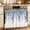 Blue, variant on Oven Skirt Curtain for Kitchen 20x27 Inch, Burnt Orange Botanical Oven Curtain with 8 Ribbon Ties & Ruffle Trim, Stove Skirt Curtain Dishwasher for Cabinets Sinks Eucalyptus Leaves Pastoral Floral