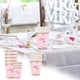 thumbnail image 5 of Juego de cubiertos para fiesta temática del Día de la Madre: platos de papel desechables, vasos de papel, manteles y serpentinas., 5 of 5