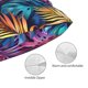thumbnail image 3 of Fotbe Colorful Tropical Leaves Funda de Almohada Decorativa Estilo Occidental, Lujo en Algodón, Fundas para Almohadas King, Cojín Estampado para Decoración del Hogar-20"x30", 3 of 6