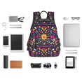 thumbnail image 6 of Daiia Cinco De Mayo Floral School Backpack for Men and Women Lightweight Backpack Durable Backpack Water-Resistant,Travel,Work Bag, 6 of 9