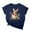 Navy, variant on UTTOASFAY Easter Tops for Women Easter Bunny Egg Printed Round Neck Short Sleeved T-shirt,Women's Easter Shirts Green L