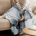 thumbnail image 4 of Throw Blanket for Couch Marble Texture Soft Fleece Flannel Blankets Cozy Lightweight Blanket for Home Sofa Living Room Modern Art Marble Bed Throws 30" x 40", 4 of 9