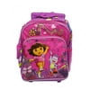 Small Rolling Backpack - Dora the Explorer - Pink Music School Bag New 618599