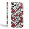 thumbnail image 1 of Tobelint Case for iPhone 14 Pro Max,Red Mushroom Collage Pattern Case with Side Print,Slim Bumper Full Cover, 1 of 5