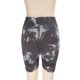 thumbnail image 3 of Pantalones cortos de yoga de talle alto gris teñido anudado suave levantamiento de glúteos pantalones cortos de yoga para mujeres corriendo, 3 of 8