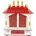 thumbnail image 3 of Wooden Temple/Home Temple/Pooja Mandir/Pooja Mandap/Temple for Home by Kamdhenu Art And Craft (K-5NE), 3 of 6