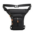 thumbnail image 3 of TTETTZ Men Waist Bag Fanny Pack Drop Leg Bag Shoulder Bag for Cycling Biking Riding Middle Zipper Black, 3 of 9