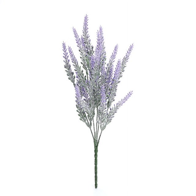 Decoración de boda, flores falsas, decoración de mesa de flores de plástico, accesorios para arreglos florales en macetas, simulación de flocado de 5 tenedores, lavanda y trigo