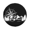 thumbnail image 3 of Compass And Mount Spare Wheel Cover for Suzuki Mitsubish 4WD Trailer Custom Camper Tire Protector 14" 15" 16" 17"h, 3 of 5