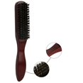 thumbnail image 6 of Boar Brush Set for Hair and Beard Styling with Wooden Handle Sleek Bun Wig Brush Detangling and Smoothing Tool, 6 of 9