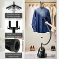 thumbnail image 4 of Standing Garment Steamer with Roll Wheels for Easy Movement, 1.8L Water Tank for 1 Hour Continuous Steaming, Adjustable Pole for Storage, Includes Descaler Packet, 1500 watts, 4 of 6