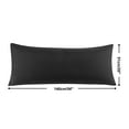 PiccoCasa Body Pillowcases Microfiber Pillow Cover with Zipper, Black
