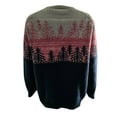 thumbnail image 5 of Isle Sweater Top Cable Knit Boho Pattern Pullover Graphic Tops Knitted Pullover Sweaters for Women Trendy Work Outfits Lightweight Knit Merino Wool Seamless Sweater 2025 Fashion Pink XL, 5 of 5