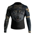thumbnail image 2 of Raven Fightwear Men's Ulfhedinn MMA BJJ Rash Guard Black 2X-Large, 2 of 3