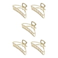 thumbnail image 1 of Minnieouse Clips de garra de moda Estilo simple Pulpo Pins Decoración geométrica Adornos Día de San Valentín Barrettes para mujeres Golden / Dorado/Arco 5Conjunto, 1 of 6