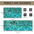 thumbnail image 6 of Marble Kitchen Mats Set 2 Pieces Super Waterproof Non-Slip Burlap Weave Heavy PVC Kitchen Rugs Machine Washable Kitchen Floor Mat for Kitchen,Floor, Bathroom, Sink, Laundry., 6 of 6