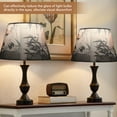 thumbnail image 3 of Chinese Style Lamp Shade, Table Lamp Shade Red Crowned Crane Design High Light Transmission  for Bedrooms, 3 of 7