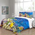 thumbnail image 4 of VosileUnderwaterWorldDuvetCoverSetBeddingZipperClosure,UltraSoftMicrofiberQuiltCoverSetOf3PcsSuitableForChildren,AdolescentsAnd, 4 of 5