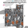 thumbnail image 5 of Halloween Gray Ghosts Cats and Pumpkins Toddler Nap Mats for Kids Preschool,60"x20" Sleeping Mat Bag or Kids,Toddler Sleeping Bag,Toddler Nap Mat or Daycare, 5 of 6