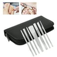 thumbnail image 3 of 7pcs Stainless Steel Foot Callus Remover Kit, Quick Clean, Ergonomic Design, No Rust, PU Leather Bag Included, 3 of 8
