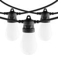 thumbnail image 2 of KFFKFF Multicolored Exterior String Lights, 100FT, Outdoor Terrace Illumination with Application Management 30 Lamps, 15 Mono-Color Adjustable Luminosity Timer Setting, 2 of 9