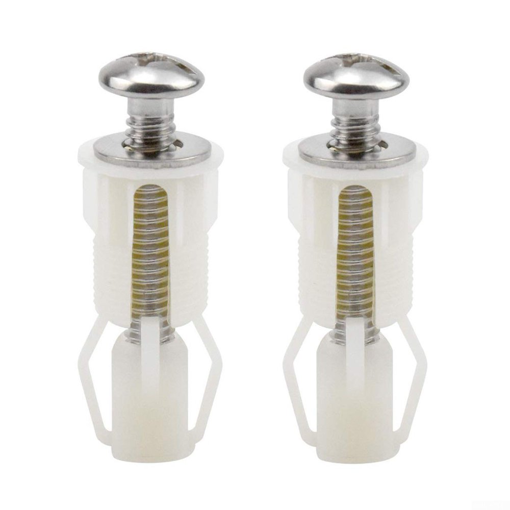 Top Fix Toilet Seat Screws Nut Cover Lid Pan Fixing WC Blind Hole