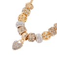 thumbnail image 3 of Pulsera de amor dorado, pulsera de cuentas grandes de aleación Diy, joyería adecuada para adultos, chicas jóvenes1 Feliz Sencillez, 3 of 3