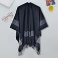 thumbnail image 5 of Harpily Women's Shawl Wrap Poncho Ruana Cape Cardigan Open Front Coat for Fall Winter Holiday, 5 of 5