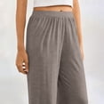 thumbnail image 4 of Bovxnpu Womens Pajama Pants Sleep Lounge Pants High Waist Wide Leg Casual Pants Comfortable Loose Sleepwear, 4 of 8