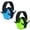 Blue/Green, variant on Abaima 2 Pack Kids Noise Cancelling Headphones, Autism Sensory Headphones,Steel-Reinforced Adjustable Ear Protection (3-14 Years) for Concerts Travel and Loud Events,Pink/Green