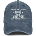 thumbnail image 1 of 50th Birthday Gifts for Men Women 1973 Hats Vintage 50 Year Old Embroidered Baseball Cap, 1 of 5