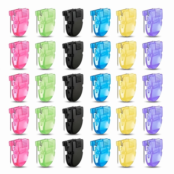 30PCS Cubicle Wall Clips for Fabric Partitions Multicolor for Hanging Photos Notes and Cables