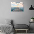 thumbnail image 2 of Cuadro Decorativo - cielo del océano Jr Impresión en canvas, estrechado, 2 of 2