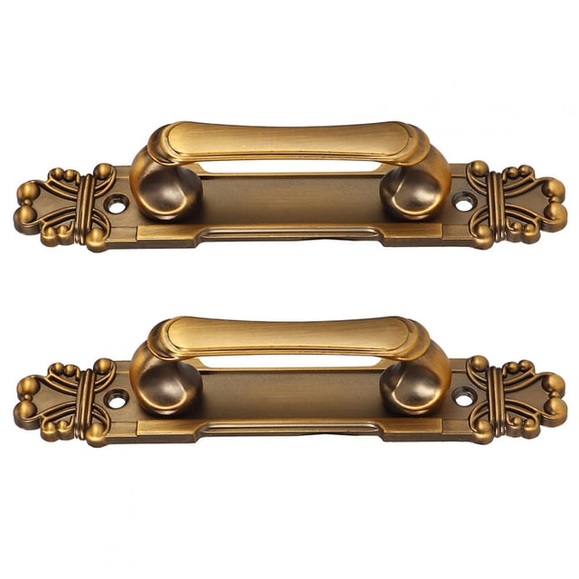 Manija de puerta de gabinete, 2 piezas/juego, manija de puerta antigua de estilo europeo, manija de puerta de aleación de zinc, estándares líderes en la industria