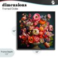 thumbnail image 4 of Stupell Industries Bohemian Harmonious Mixed Peonies Black Framed Giclee Art, 12 x 12, by Lazar Studio, 4 of 8