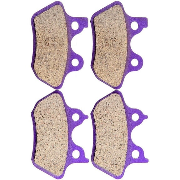 ECCPP FA400 Front and Rear Carbon Fiber Replacement Brake Pads Kits Fit for Dyna, Fatboy, Heritage Softail, Night Train, Softail, Sportster