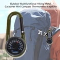 thumbnail image 2 of Portable Multifunctional Carabiner Keychain Thermometers Compasses Camping Tool Outdoor Mountaineering Buckles Enduring, 2 of 8