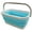 Gray/Bright Blue, variant on SAMMART 11.6L (3.06 Gallon) Collapsible Rectangular Handy Basket/Bucket