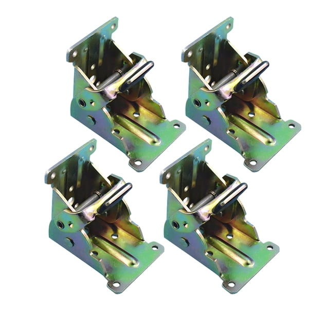 Furniture Leg Folding Hinge 4pcs Collapsible Support Frame Self-Locking Folding Table Chair Leg Brackets Hinges for Home Furniture Leg Folding Hinge Bracket Tool 90 Degree Colorful