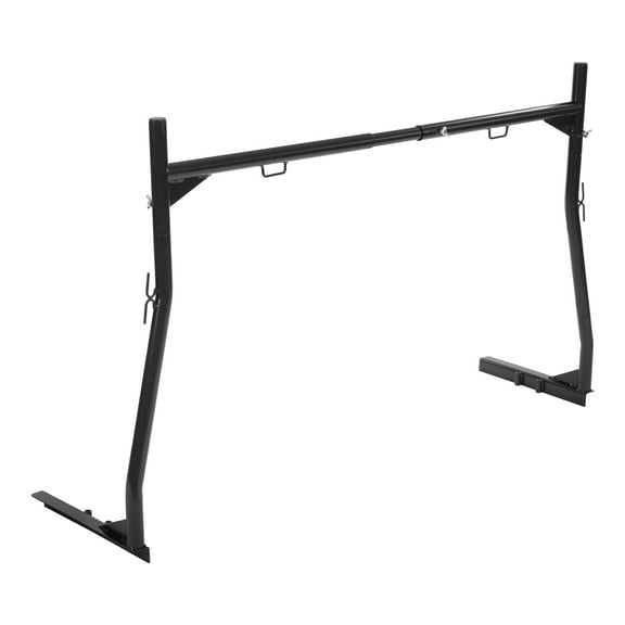 Sturdy Truck Ladder Rack, 800 lbs Load Capacity, Adjustable 116.8-180.3cm, J-Hook Tie-Down Design, Perfect for Heavy Loads like Lumber and Kayaks