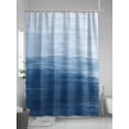 thumbnail image 5 of Fsddascl Blue Ombre Shower Curtain Set - 48" x 72" Washable Bathtub Curtain with 12 Hooks, Modern Abstract Art Ocean Oil Painting Waterproof Fabric Stall Shower Curtains for Bathroom/Bathtub Décor, 5 of 6