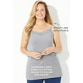 thumbnail image 2 of Catherines Women's Plus Size Petite Suprema Cami With Lace, 2 of 6