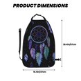 thumbnail image 2 of Pofeuu Dreamcatcher With Colorful Feathers Print 2 Pack PU Leather Kick Mat Back Seat Protector, Universal Car Seat Back Organizer, Waterproof Backseat Protector For Most Car, 2 of 8