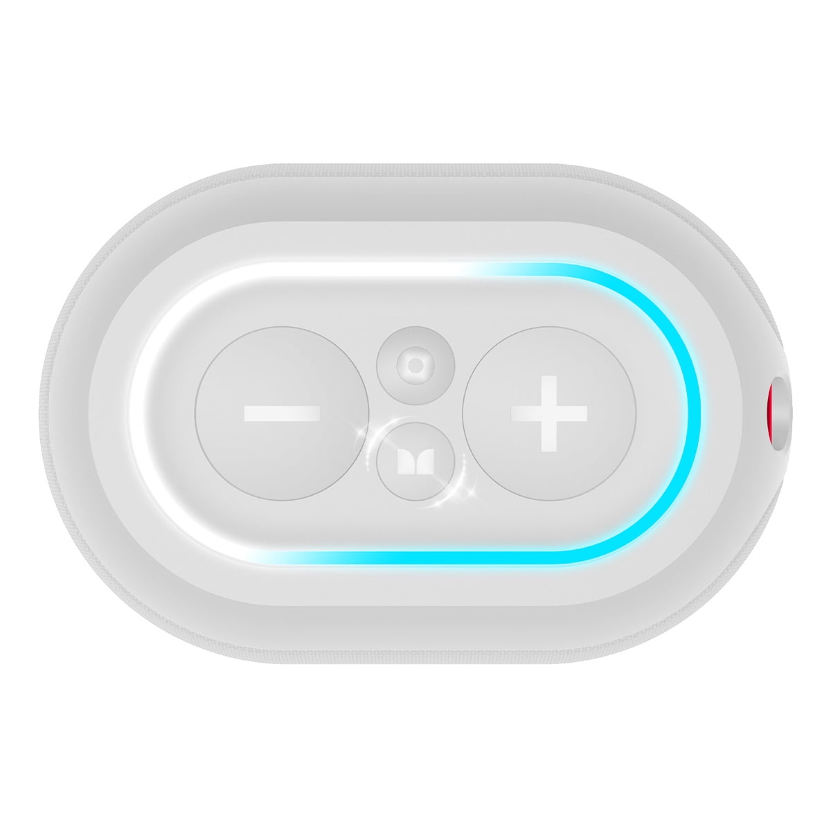 Monster DNA MAX Waterproof Bluetooth Speaker with Qi Wireless Charging Pad & Reverse USB-C Charging (White)