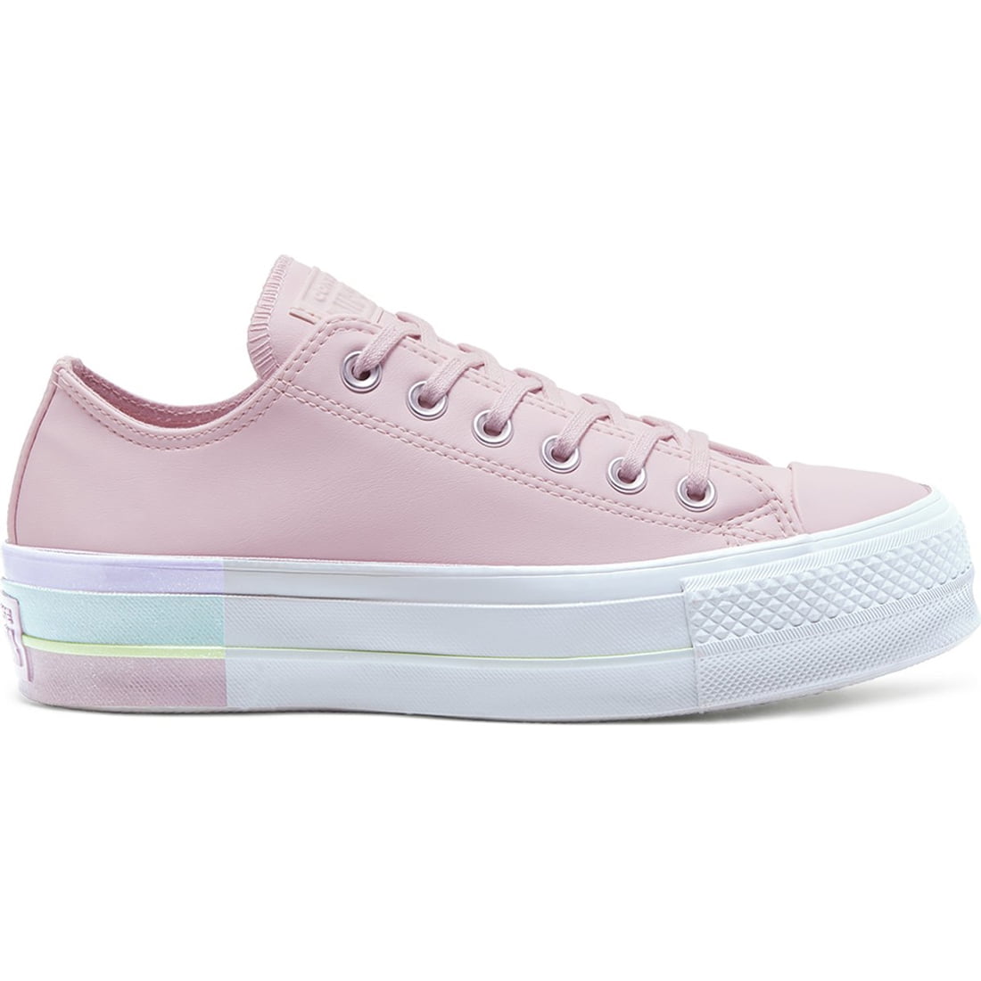 solid pink converse