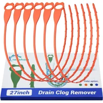 6 Pack 27 Inch Drain Snake Clog Remover