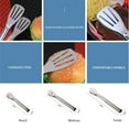 thumbnail image 4 of Stainless Steel Non-slip Tongs  For Food  Barbecue Bread Buffet Cooking Clip New, 4 of 8