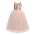 thumbnail image 2 of Ekidsbridal Girl Flower Girl Dresses - A-line Sequins Straps with Pre-tied Bow 177-A (Size: 2-12), 2 of 3